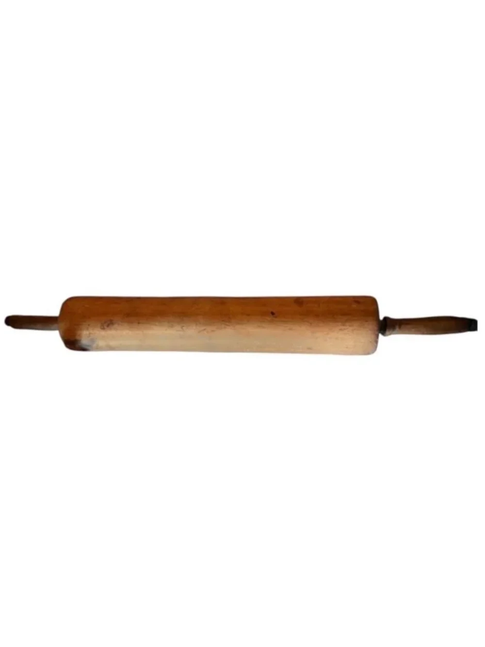 Antique Hardwood Rolling Pin Raised U 30